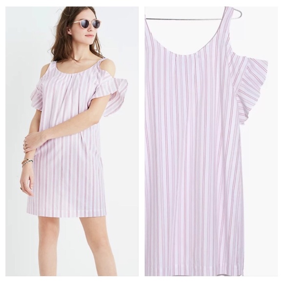 Madewell Cold Shoulder Dress NWOT - Picture 2 of 9